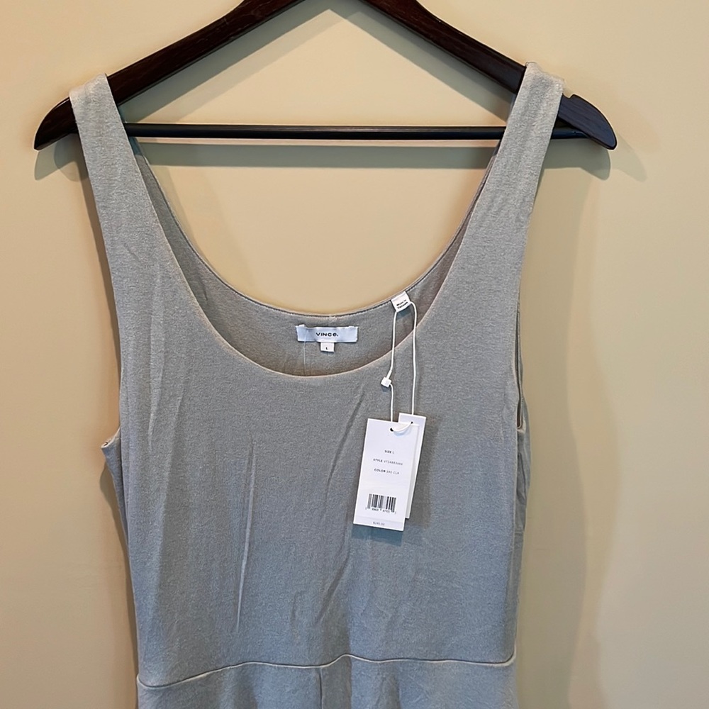 Vince Square-Neck Midi Dress